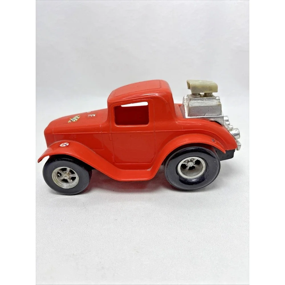 Vtg Hasbro Stick Shifter Flipin' Fool Coupe Toy Racing Car Orange 1970s Untested